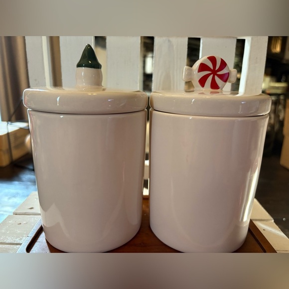 Rae Dunn Believe/Joy Christmas Canisters - Picture 3 of 3